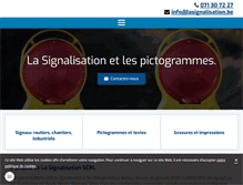 Tablet Screenshot of lasignalisationroutiere.be